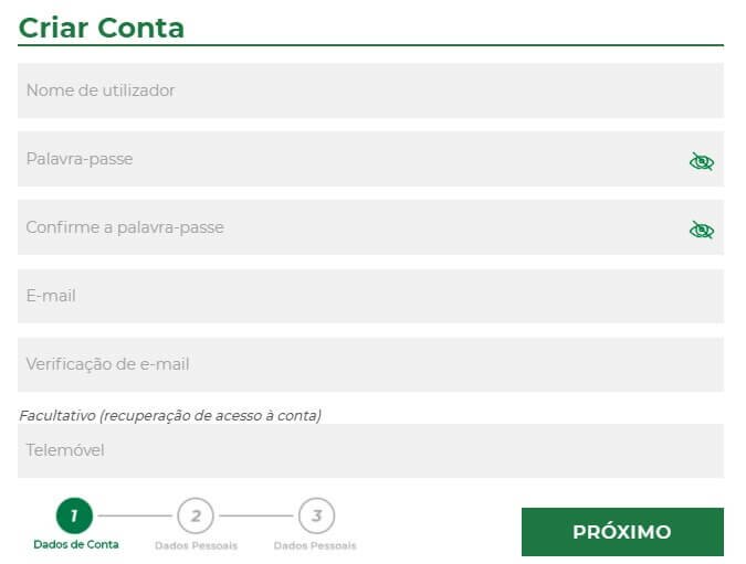 Registo no Casino Solverde